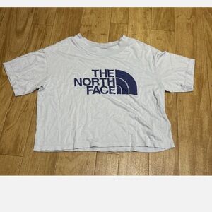 The North Face White Cropped Logo Tee s